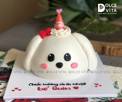 [2830] (60) Bánh kem tạo hình chú chó – Dễ thương, gần gũi và mang dấu ấn cá nhân