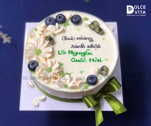 [1181] Mousse Bắp Ngọt – Bánh Kem Lạnh Thơm Béo, Trang Trí Việt Quất  (20-30-50-60)