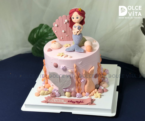 [331] (350) Đặt trước 3 ngày -  Bánh tạo hình chủ đề nàng tiên cá Ariel