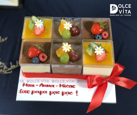 997 Set bánh ly nhiều vị trang trí trái cây