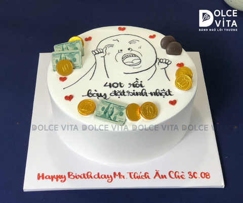 623 (40) Bánh hài hước trang trí đồng dollar, đồng xu socola