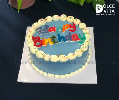 737 Bánh kem nghệ thuật calligraphy [Liti]