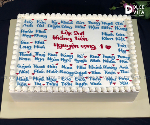 [1501] (40) Bánh kem viết tên thành viên lớp - dành cho bánh của tập thể