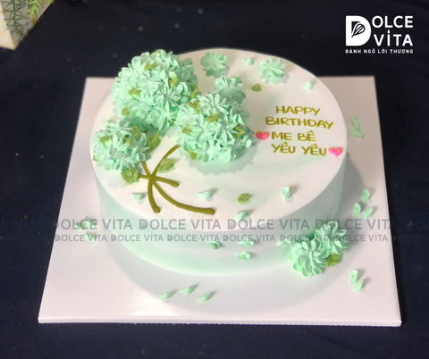 [841] Bánh kem tạo hình hoa cẩm tú cầu - Món quà thanh lịch cho phụ nữ (60-90-120-150)