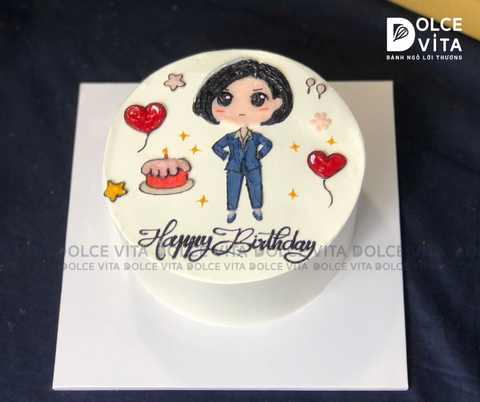 999 (170) Vẽ cô gái tóc ngắn mặc vest cá tính