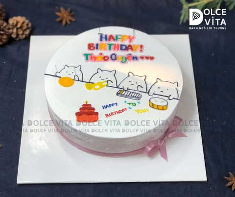 975 (70) Bánh vẽ gấu và dàn nhạc cụ