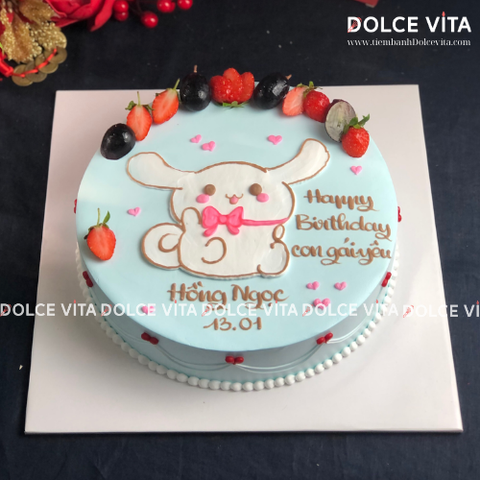 [205] (60) Bánh vẽ chó Cinnamoroll cho fan của hoạt hình Sanrio