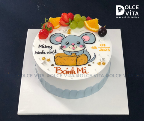 [741] (60) Bánh vẽ chú chuột và ổ bánh mì sandwich
