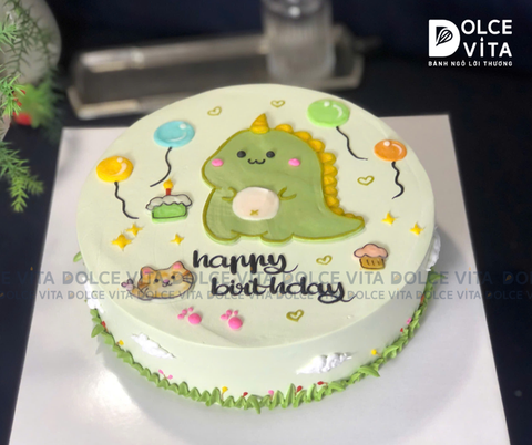 [843] (80) Bánh vẽ khủng long và các chi tiết ngộ nghĩnh đáng yêu