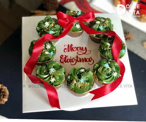 N808 Set cupcake Giáng sinh