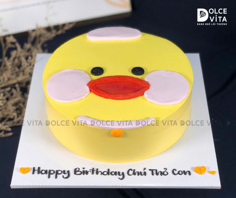 [1499] Bánh vẽ chú gà con đáng yêu