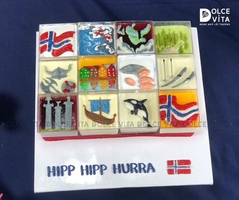 [1436] Set Bánh Mousse Nhiều Vị Chủ Đề Đất nước Na Uy