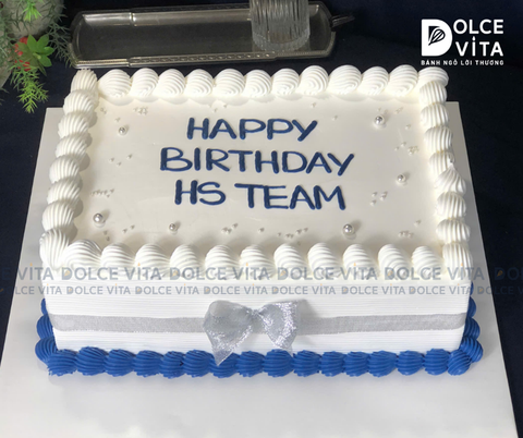 699 Bánh chữ nhật trang trí đơn giản sang trọng