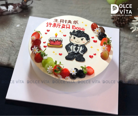 [0512] (80) Bánh tặng sinh nhật Sếp - Đối tác Nam