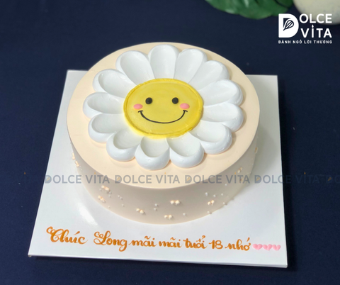 [334] Bánh kem hoa cúc dễ thương – Món quà ngọt ngào cho bé gái & bạn nữ