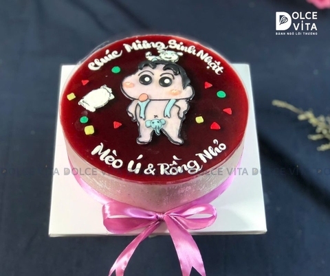 1266 (60) Bánh Kem Vẽ Hình Shin Cho Fan Của Cậu Bé Bút Chì