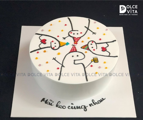 [1337] Bánh kem hài hước tặng cho hội bạn thân