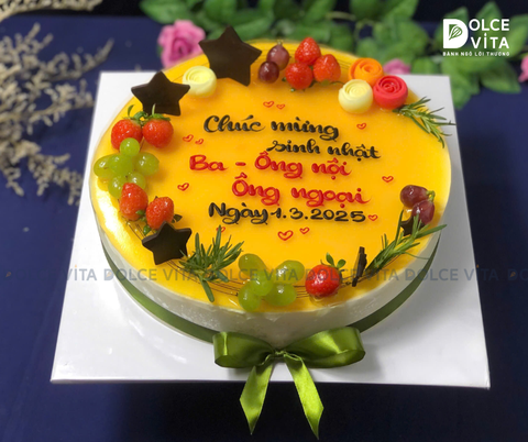 [1182] Bánh Mousse Chanh Dây Ít Ngọt – Yêu Thương Trọn Vẹn Cho Sinh Nhật Ông Bà
