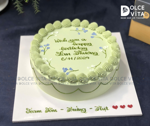 824 Bánh tone xanh bơ nhẹ nhàng