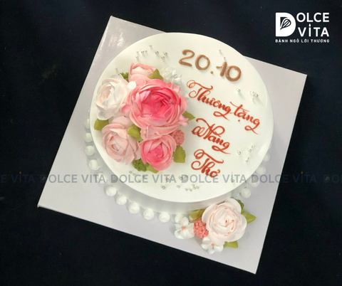 [0708] (70) Bánh trang trí hoa mừng ngày Phụ nữ Việt Nam, 8/3, Ngày của Mẹ...