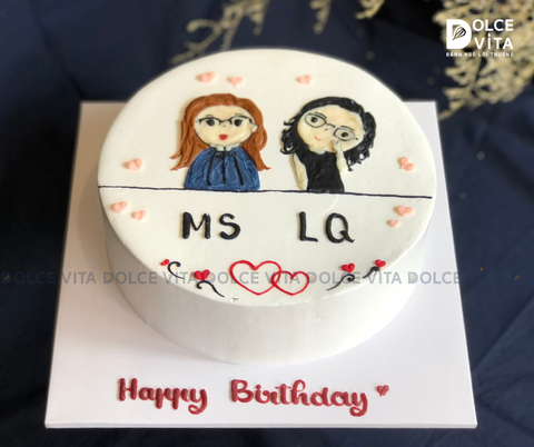 [1811] (80) Bánh vẽ chibi (phác họa theo hình chụp) quà tặng đặc biệt cho nhóm bạn