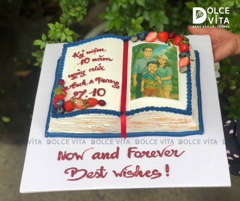 [2844] Bánh Tạo Hình Quyển Sách – Tri Ân, Chúc Mừng & Kỷ Niệm
