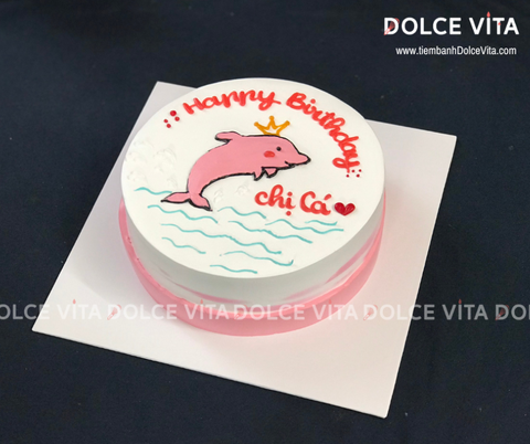 379 (50) Bánh vẽ cá heo