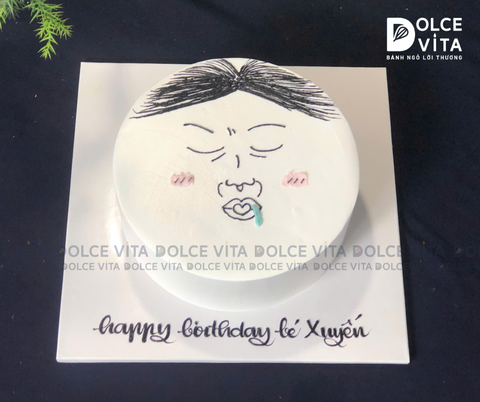 [887] (20) Bánh kem vẽ hình hài hước - bựa cho hội bạn, đồng nghiệp
