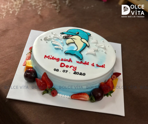 380 (70) Bánh vẽ cá heo