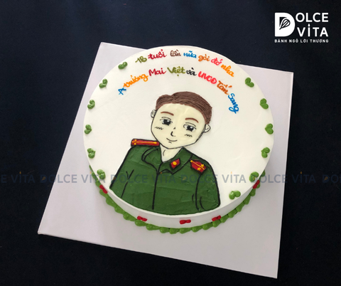 714 (80) Bánh vẽ chiến sĩ Công An