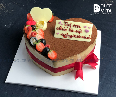 HS009 Tiramisu hình trái tim