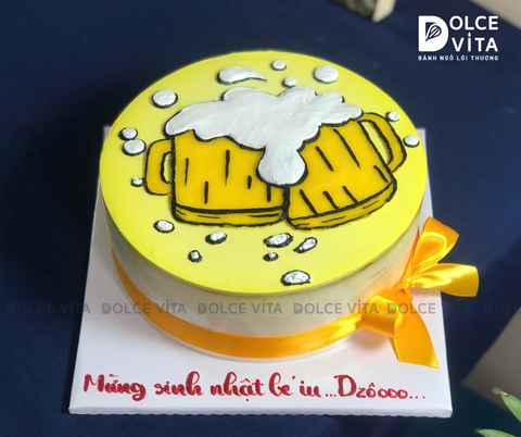 [0209] (40) Bánh kem vẽ hình ly bia cụng nhau