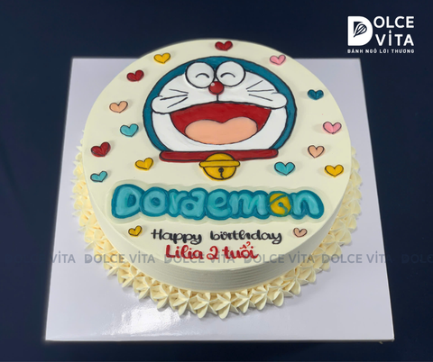 [3137] (80) Bánh Kem Vẽ Doraemon (Doremon) Cho Bé & Fan Hoạt Hình