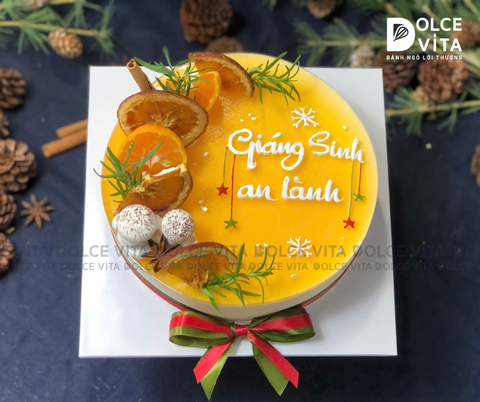 N005 Passion Fruit Mousse (Christmas cake - Bánh giáng sinh/ Noel)