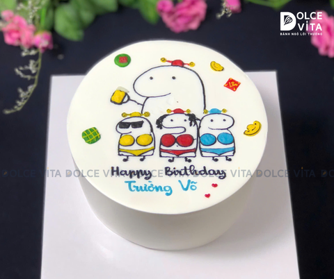 1071 (50) Bánh vẽ hình bikini hài hước, ngộ nghĩnh ngày Tết