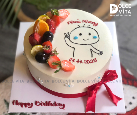 [2907] Bánh kem đơn giản mừng sinh nhật bạn bè, đồng nghiệp