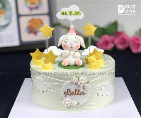 [1635] (200) Bánh tạo hình chú chó đáng yêu cho bé gái