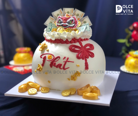 1062 Bánh túi tiền/ hũ vàng/ thỏi vàng mừng khai trương/ ngày Thần Tài