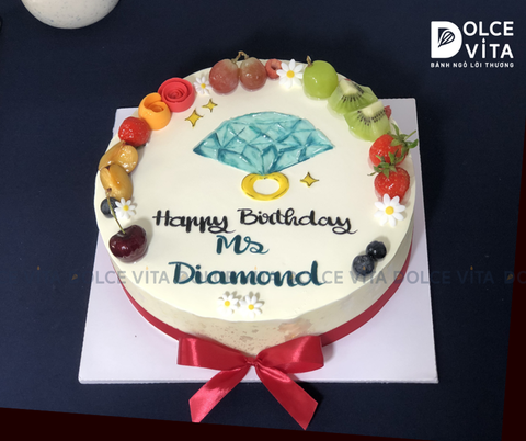 299 (50) Bánh vẽ hình nhẫn kim cương