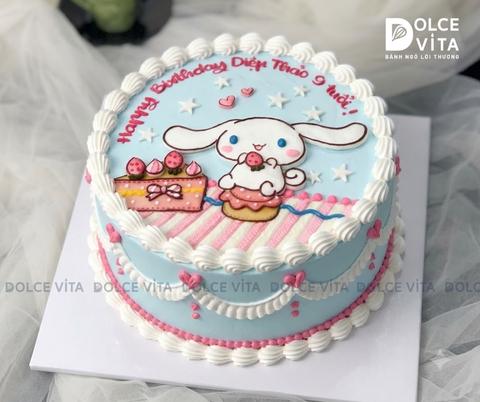 [3136] (80) Bánh Kem Vẽ Cinnamoroll Dễ Thương Chuẩn Gu Sanrio