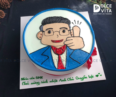 680 (80) Bánh vẽ ông chủ quyền lực mặc vest