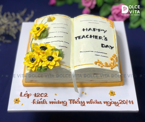 [1189] Bánh Tạo Hình Quyển Sách – Tri Ân, Chúc Mừng & Kỷ Niệm