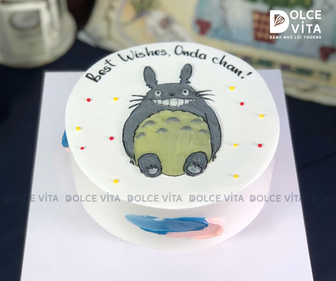 [2087] (70) Bánh kem chủ đề Totoro - Nhân vật hoạt hình đáng yêu và bình yên