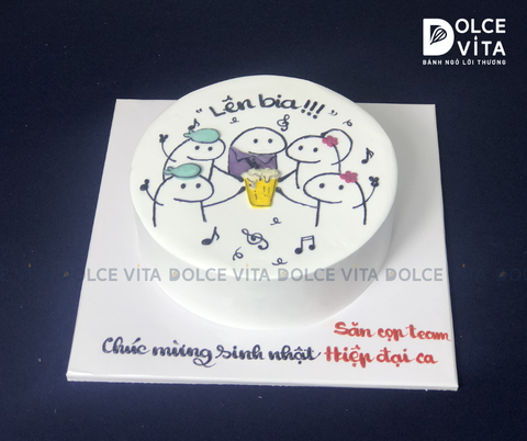 560 (40) Bánh vẽ bàn nhậu - lên bia - nâng ly vui vẻ