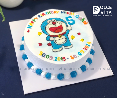 [630] (80) Bánh kem vẽ Doremon/ Doraemon