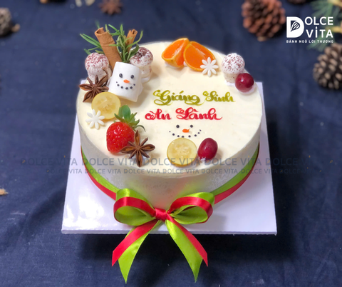 N404 Mousse bắp (Christmas cake /Bánh giáng sinh/ Noel)