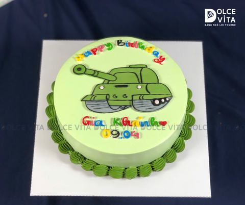 [285] (70) Bánh vẽ xe tăng siêu ngầu cho bé trai