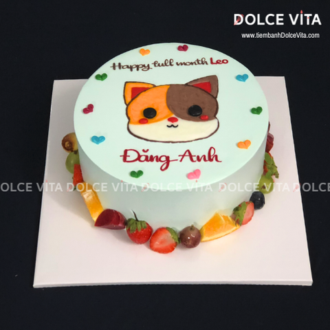 [1488] (60) Bánh kem vẽ chú chó Siba