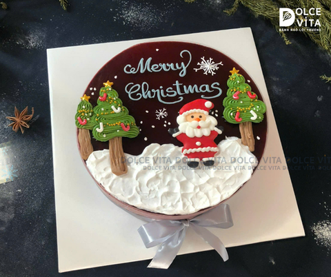 N301 (15-15-30-30) Bánh mousse dâu tằm - mulberry Yogurt (Bánh giáng sinh/ Noel/ Christmas cake)