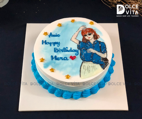 [381] (90+) Bánh vẽ chibi (phác họa theo hình chụp) quà tặng đặc biệt cho phái nữ